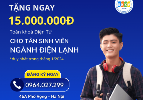 TUYỂN SINH HỌC NGHỀ ĐIỆN TỬ - ĐIỆN LẠNH 2024