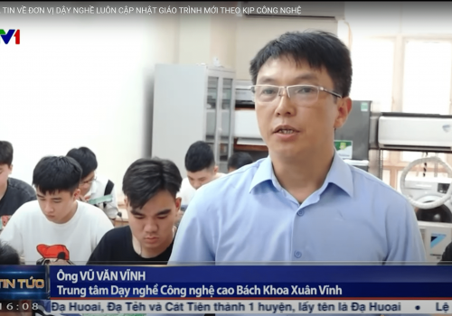VTV1 ĐƯA TIN VỀ ĐƠN VỊ DẠY NGHỀ LUÔN CẬP NHẬT GIÁO TRÌNH MỚI THEO KỊP CÔNG NGHỆ